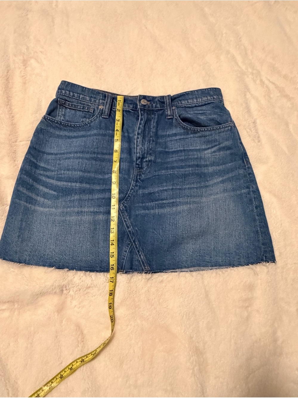 Madewell Denim A-Line Mini Skirt - Blue